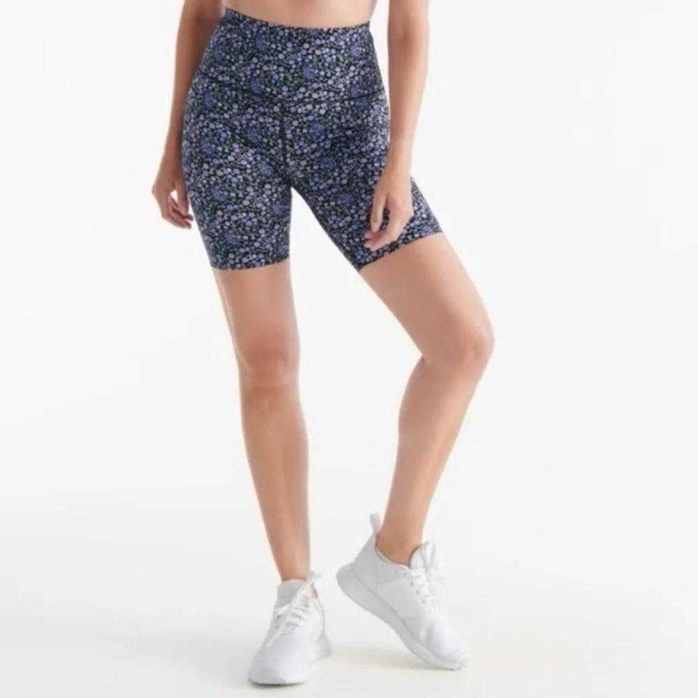 Knix Shorts Purple Floral Design